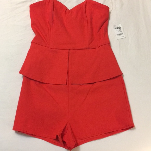 Red Romper - Picture 1 of 4